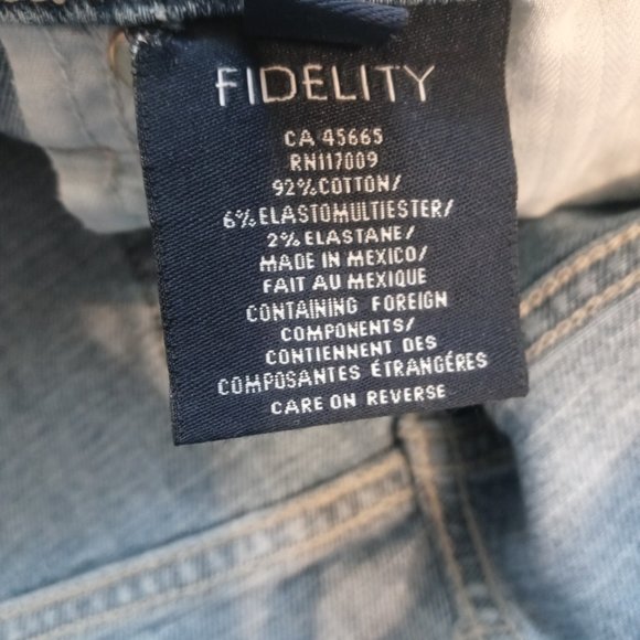 NWT FIDELITY cher high slim straight crop (sz23) - Picture 8 of 8